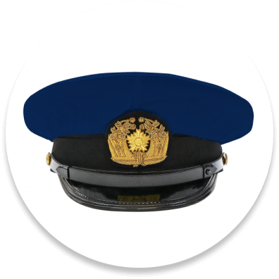 警察の帽子の写真
